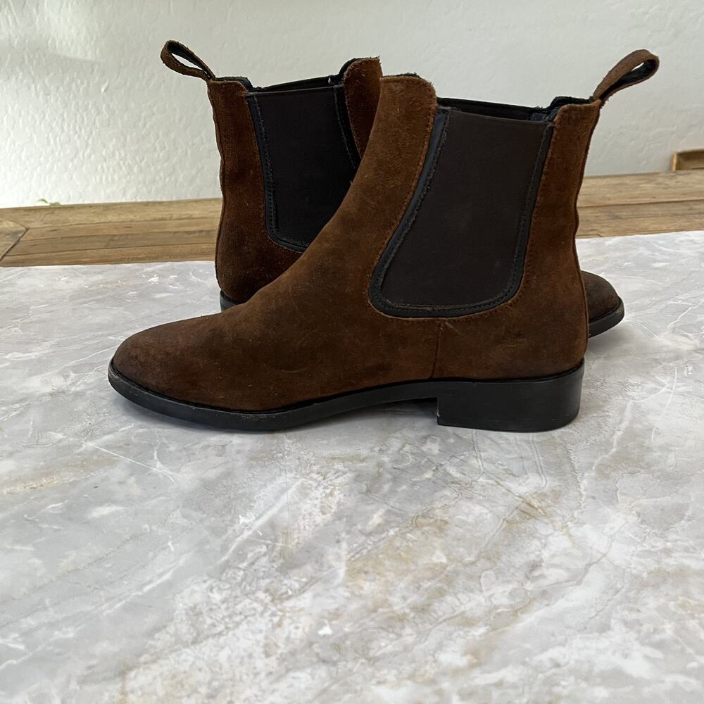 Thursday Boot Co. Cavalier Chelsea Ankle Boot Womens 8.5 Chestnut Brown Suede - Picture 8 of 14